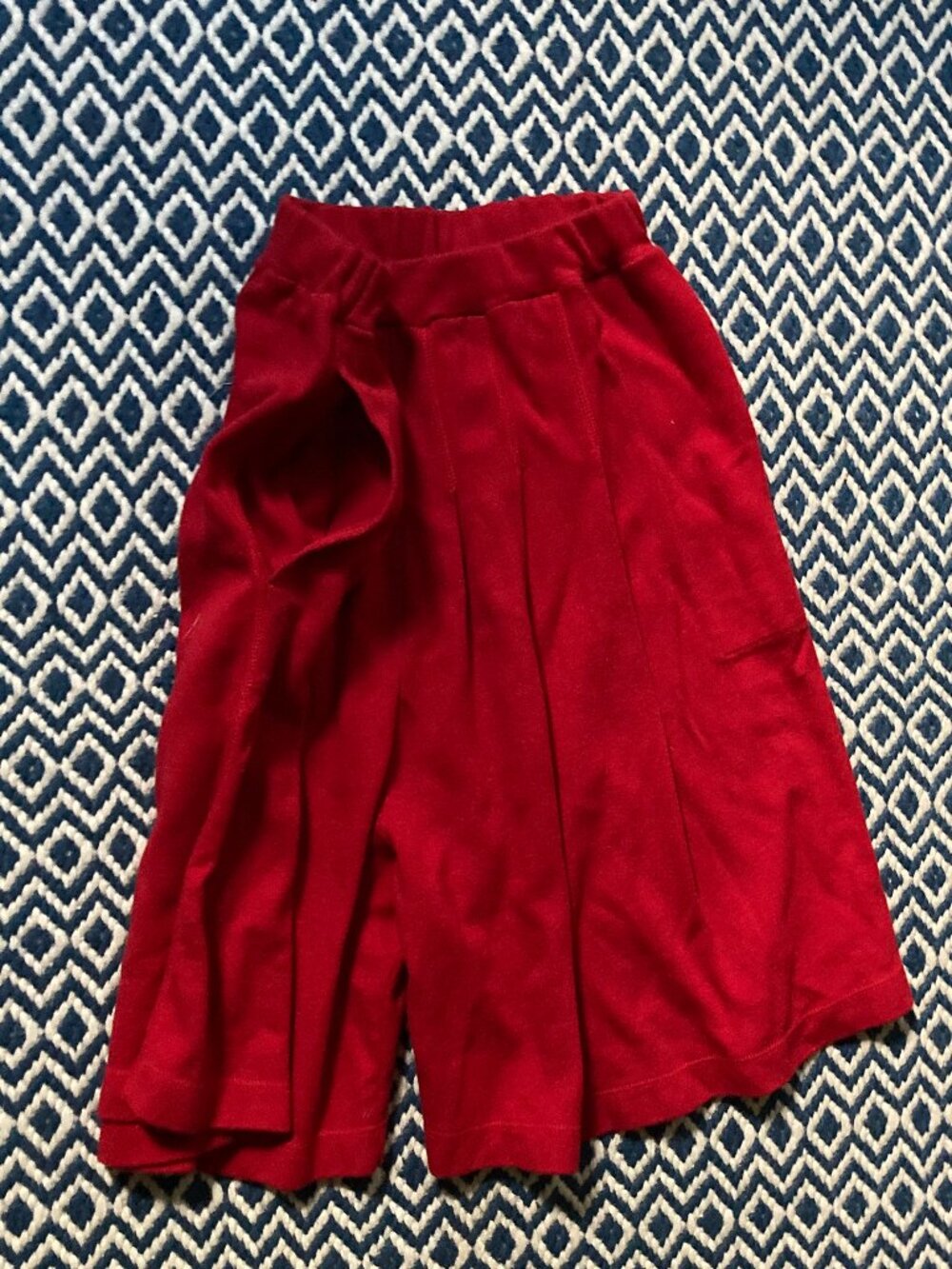 Vintage Sonia Rykiel red knitwear culottes with pockets - Picture 4 of 10